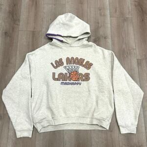 Madhappy Los Angeles Lakers hoodie Sweater Pullover Size XL B11